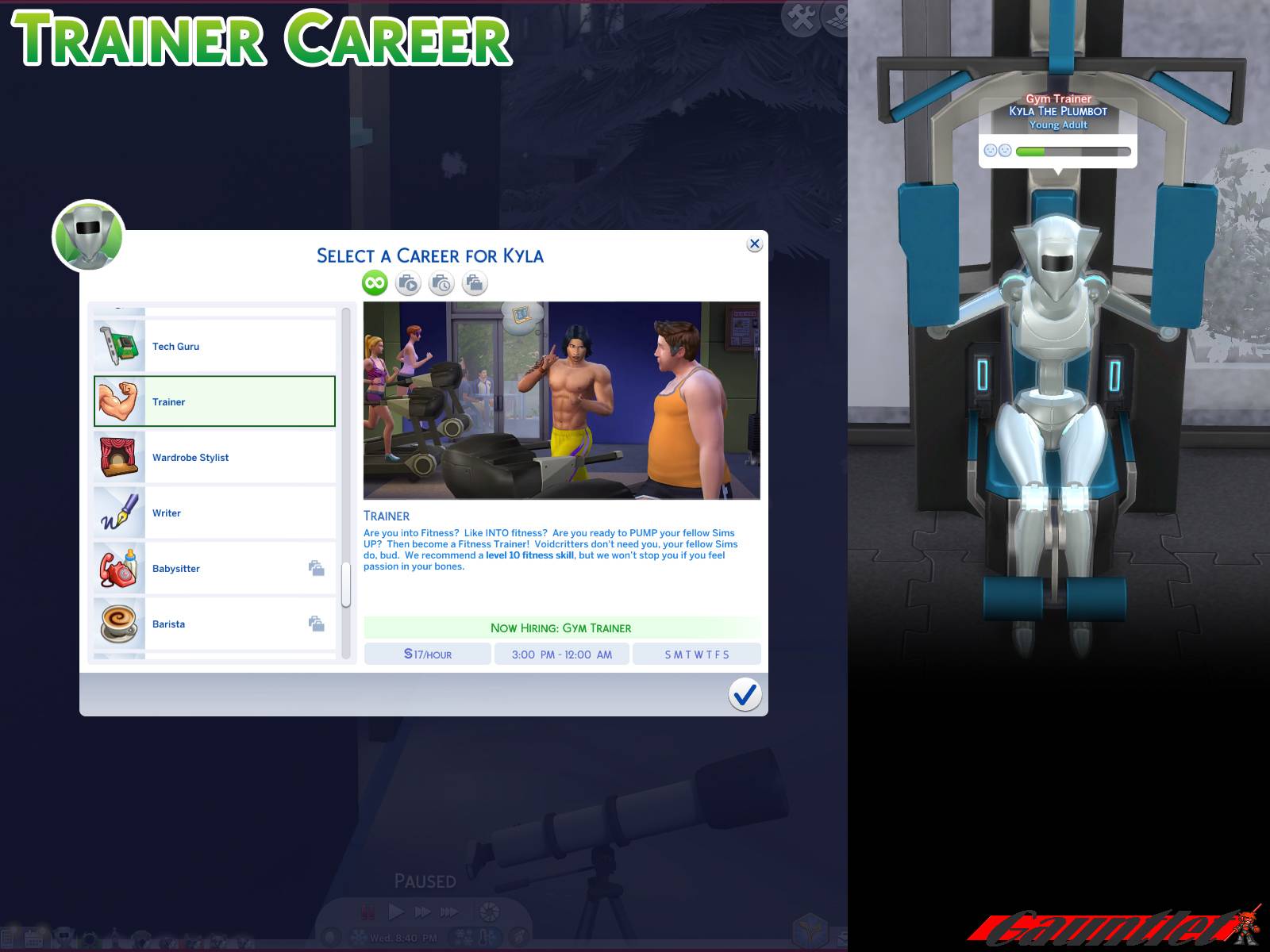 NPC Trainer Career - The Sims 4 Mods - CurseForge