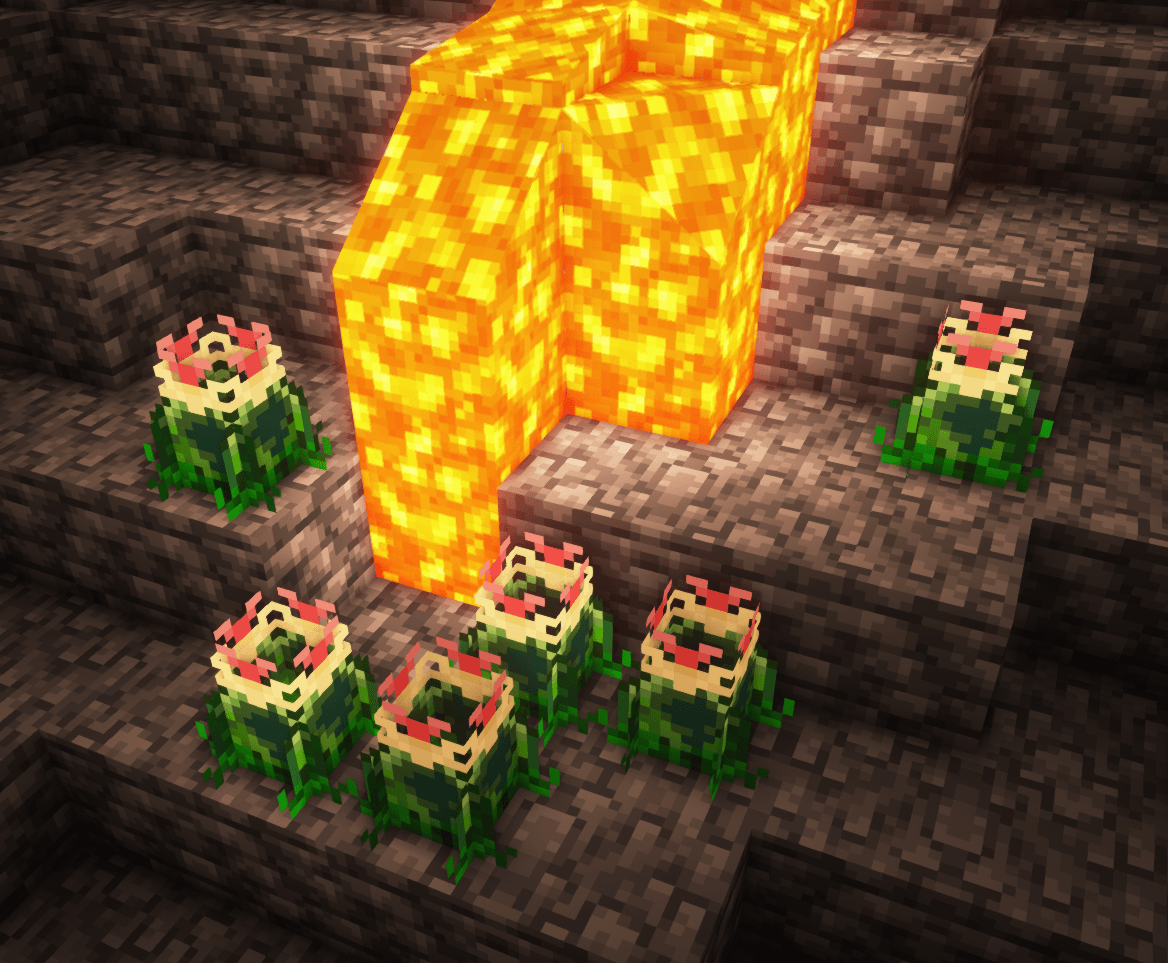 Some wild spawning bomb flowers. They only can spawn in warm biomes deep underground. If you harvest them, I hear you can even grow them for yourself