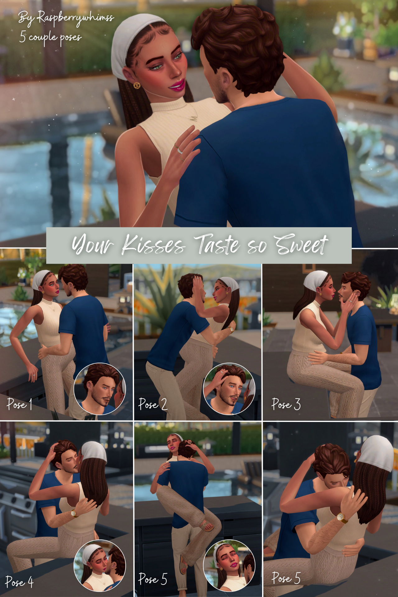 [Raspberrywhimss] - Your Kisses Taste so Sweet Pose Pack