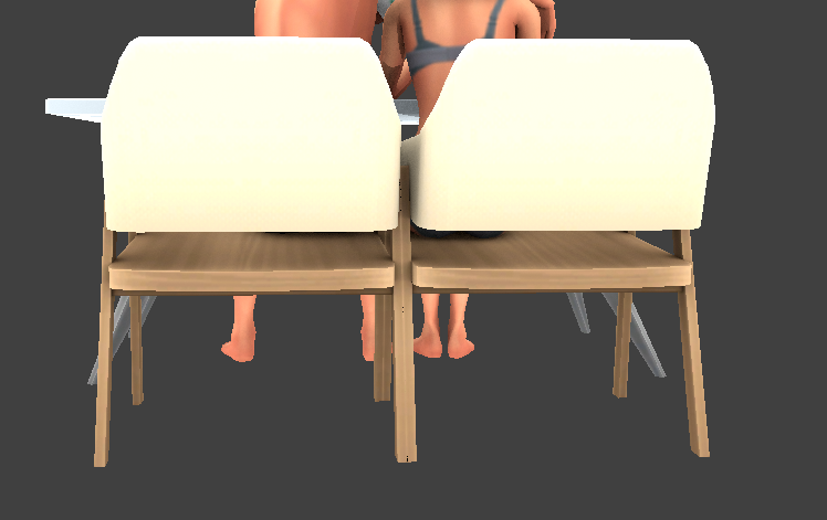 Chairs close to each other