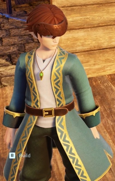 Blue outfit on male player