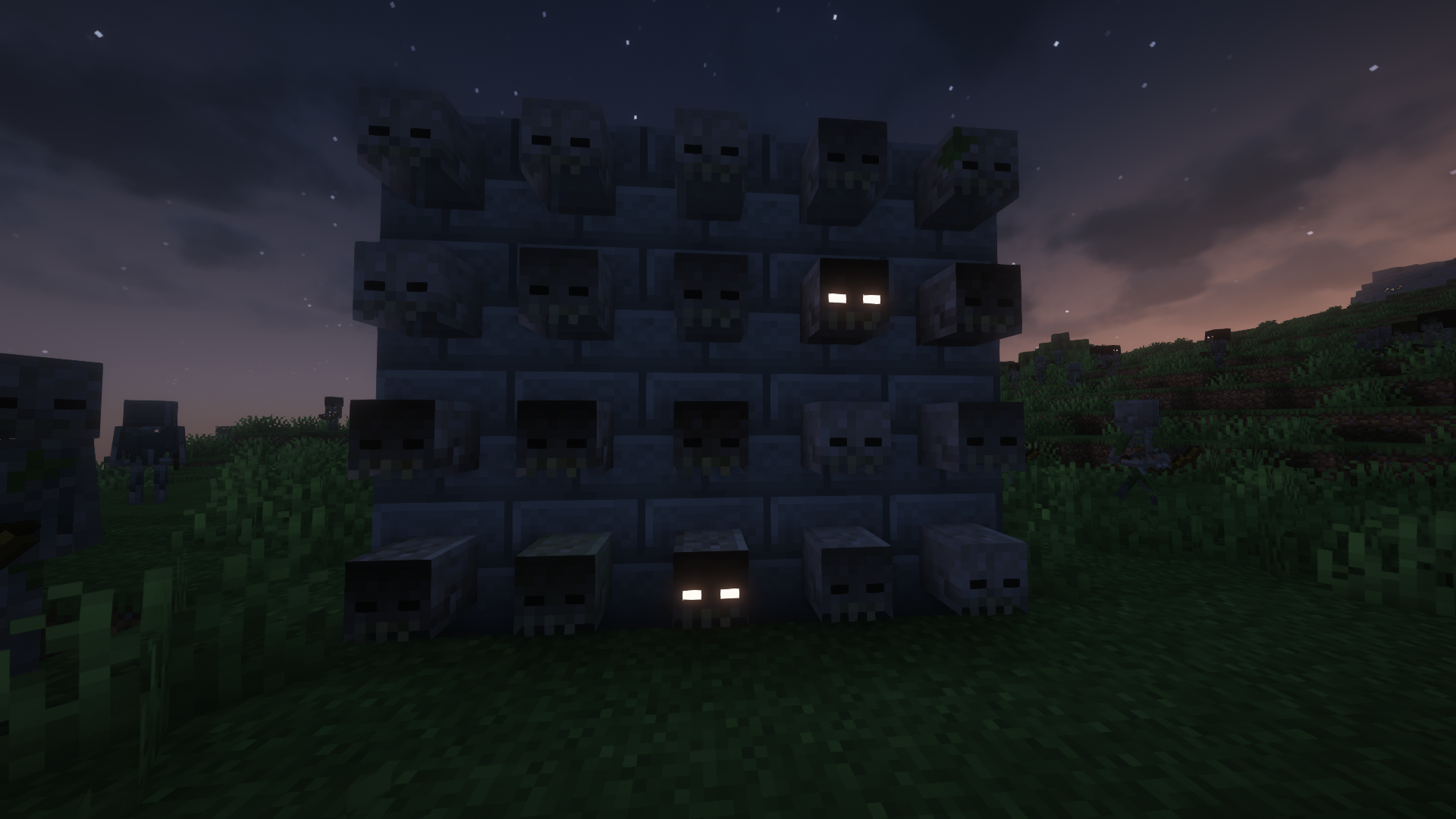 Texture Pack v1.3 - Skeleton Heads on a wall