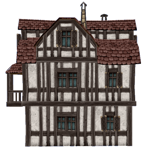 Medieval Old Town Hood Deco Houses - Tanner Set