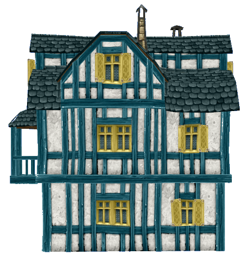 Medieval Old Town Hood Deco Houses - Tanner Set