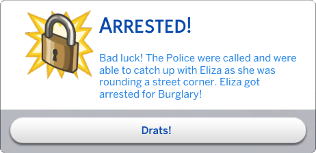 Be A Burglar - Arrested!