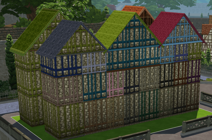 Settlers Old Town Clothmakers Build: Walls, Rooves, Floor