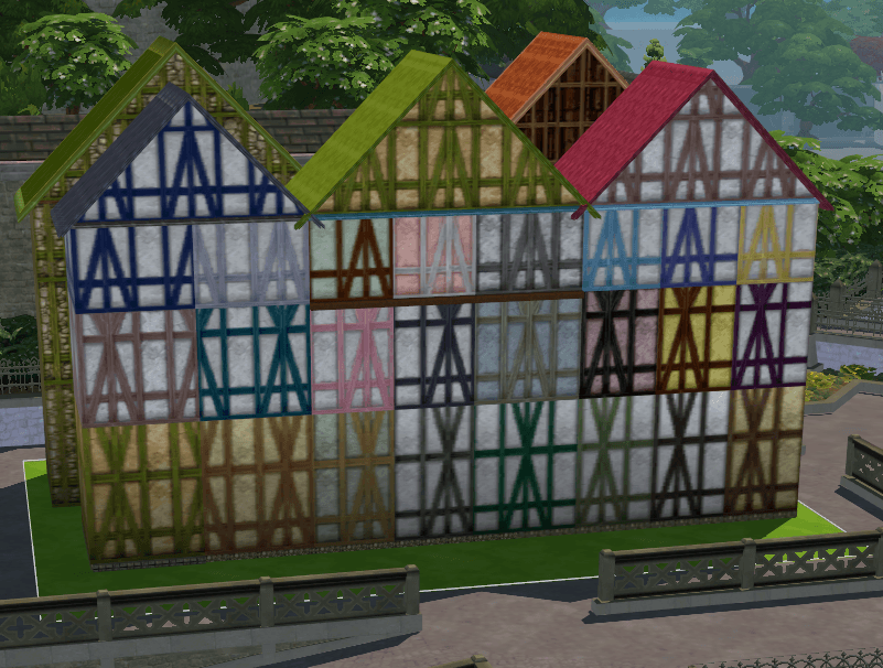 Settlers Old Town Clothmakers Build: Walls, Rooves, Floor