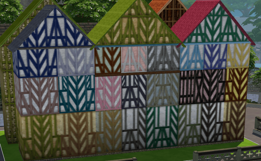 Settlers Old Town Clothmakers Build: Walls, Rooves, Floor