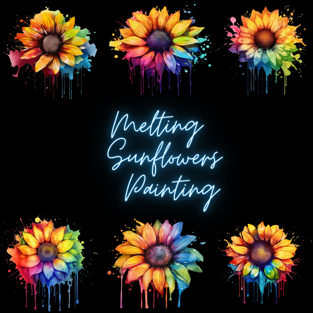 Melting Sunflower Painting