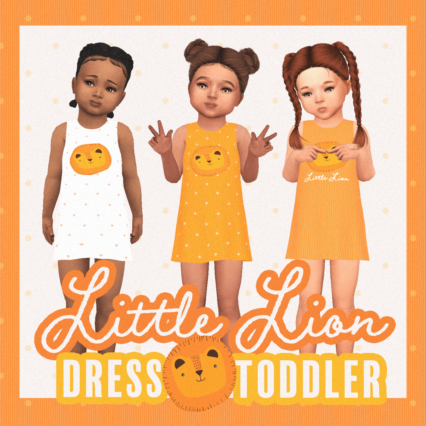 Little lion dress toddler