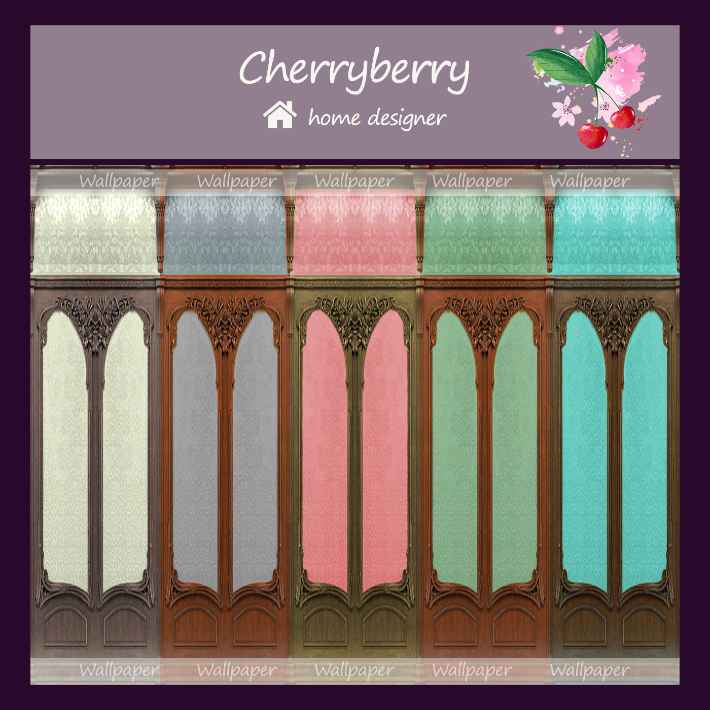 wooden panels with arch and colored plaster - Screenshots - The Sims 4 ...