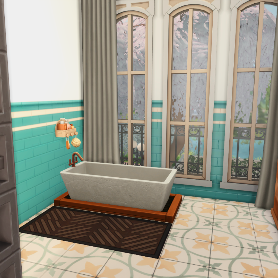 house 1 - master bathroom