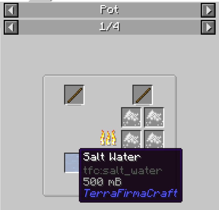 Salt water is converted to salt when boiled