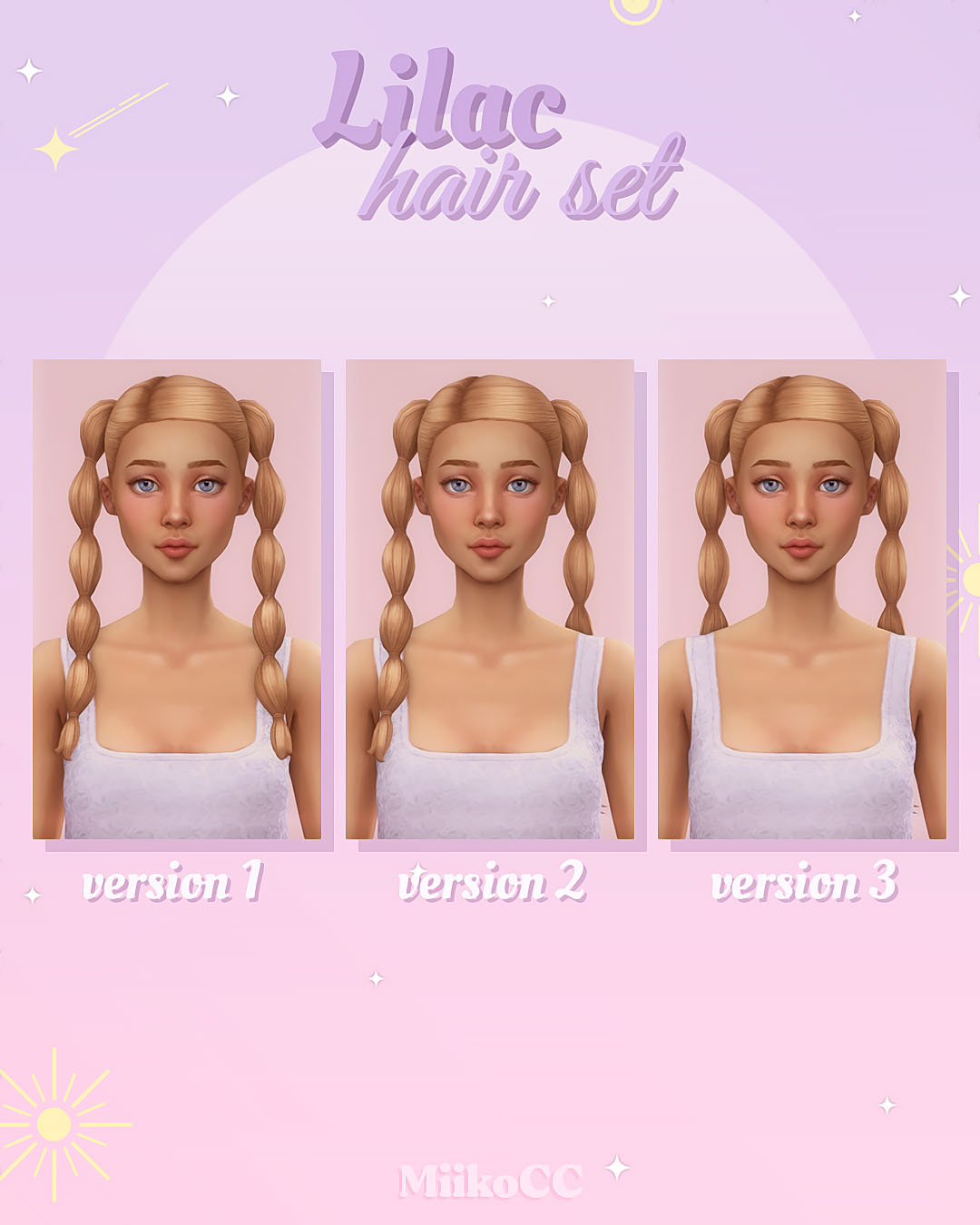 lilac hair set 2