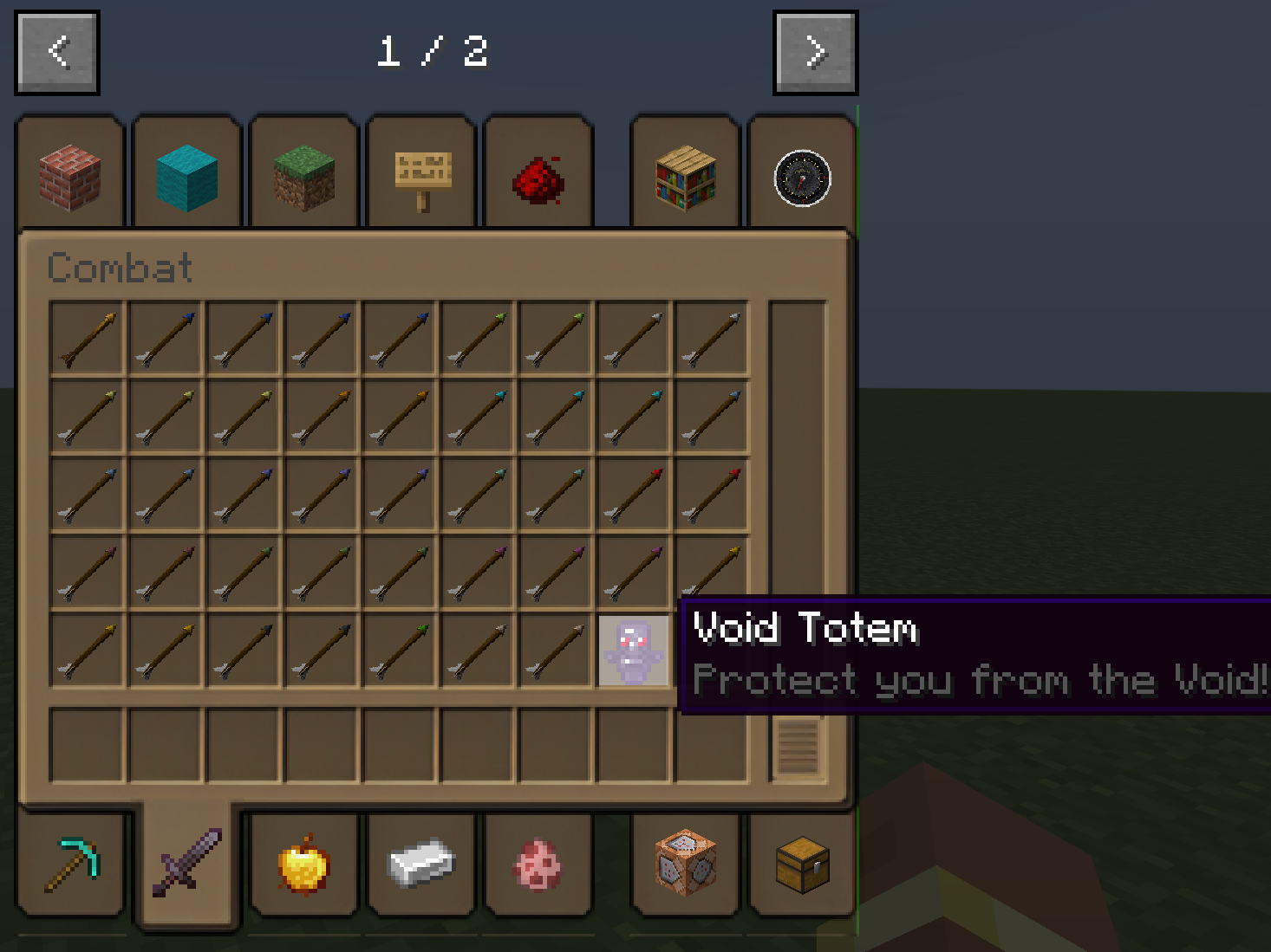 Thumbnail You can craft a Void Totem, that prevents you from dying in the void!