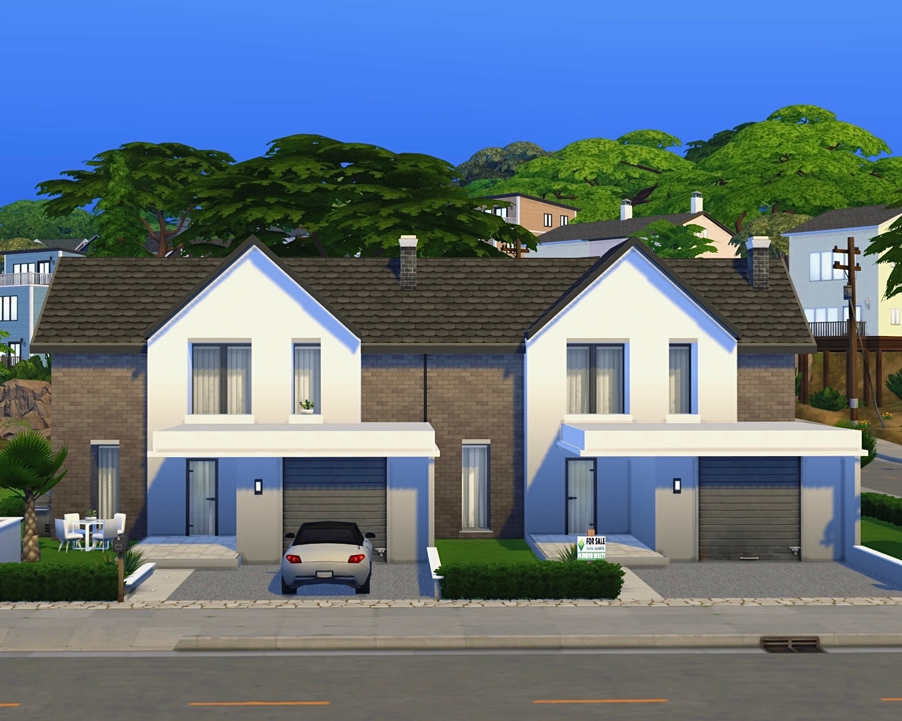 Base Game Modern Townhouses