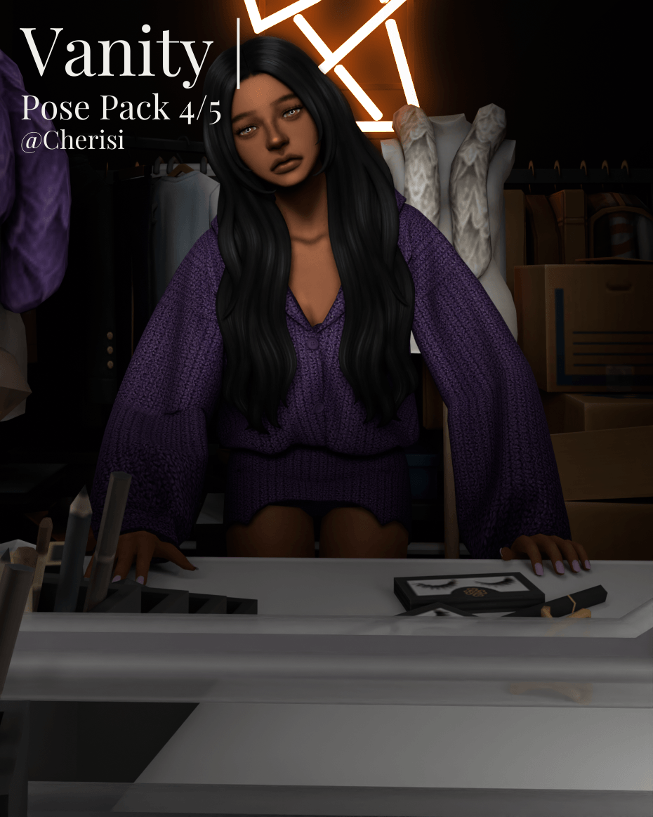 Vanity Pose Pack | YA Screenshots - Mods - The Sims 4