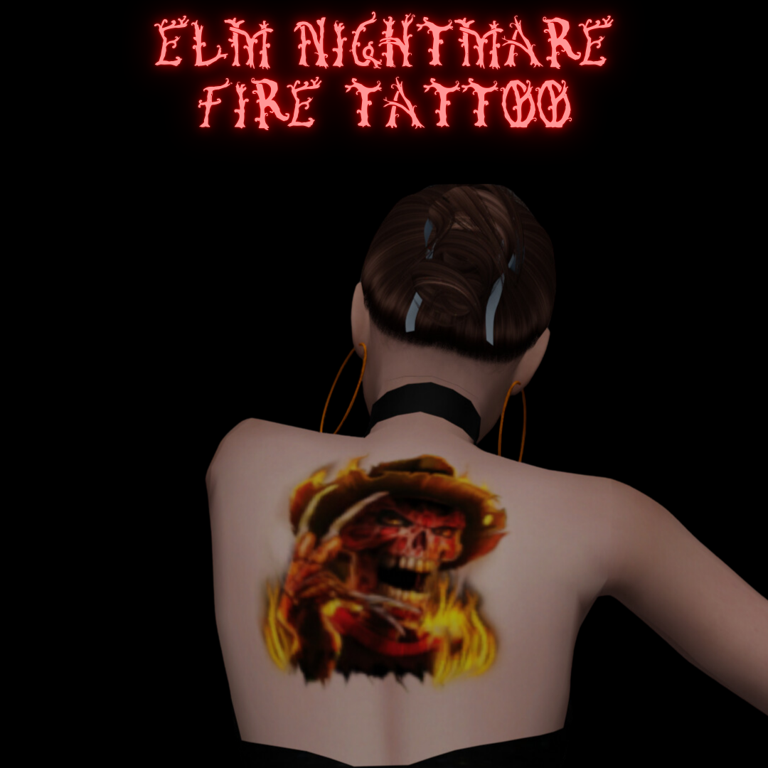 Elm NIghtmare Fire Tattoo for Females