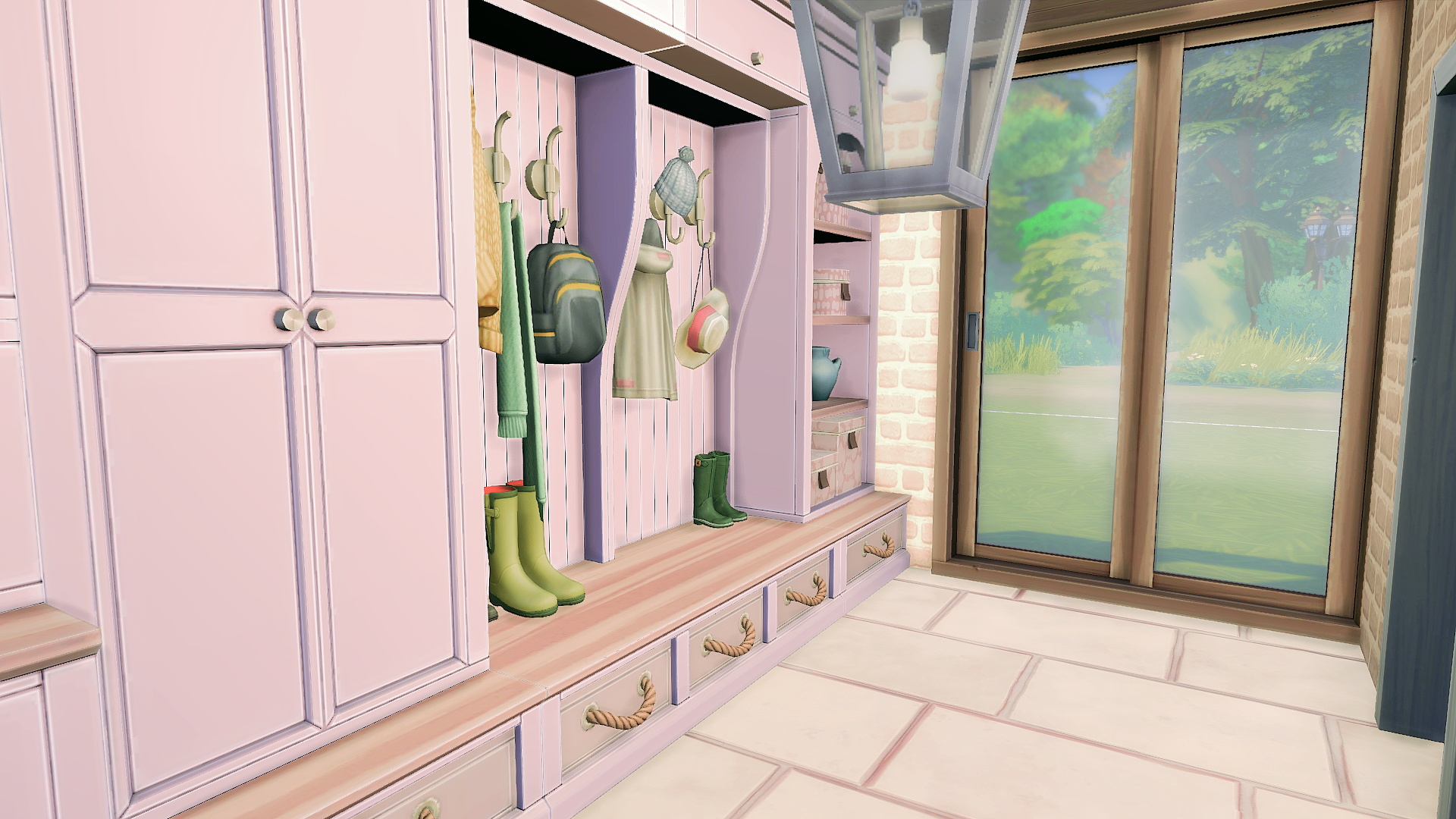 Pink Mudroom