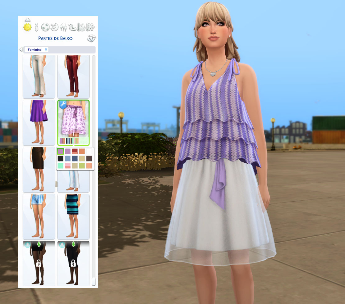 EP14 Skirt Belted in game