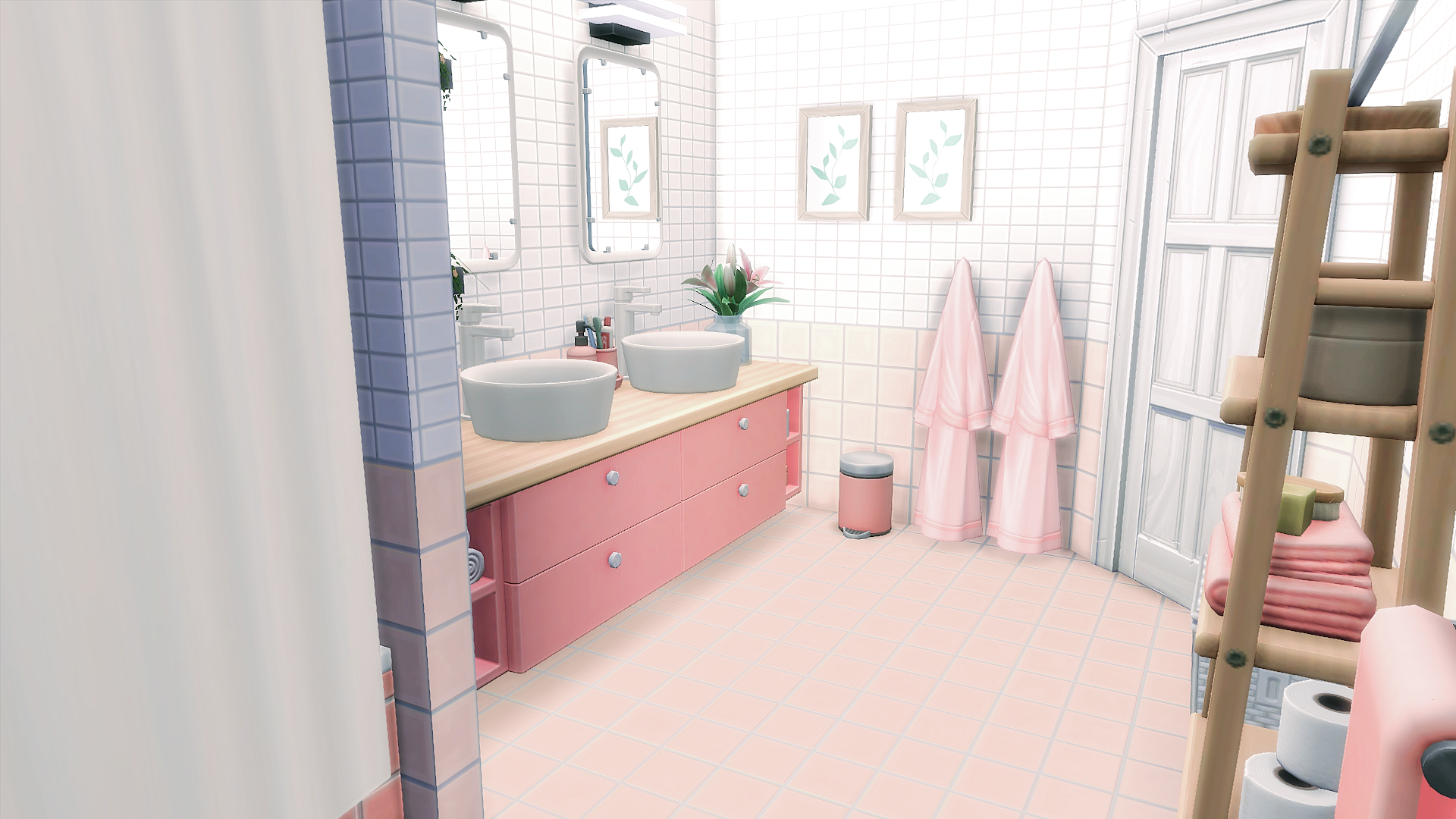 pink bathroom