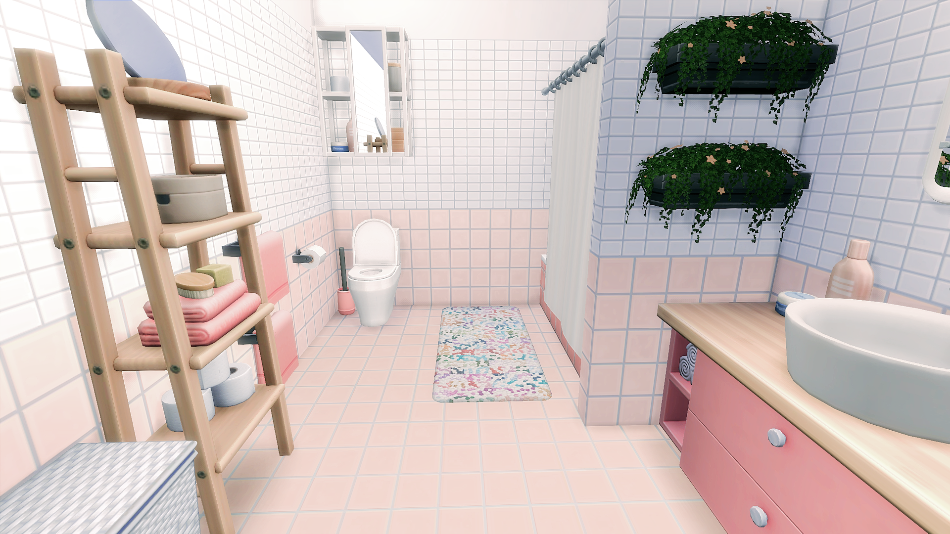 pink bathroom