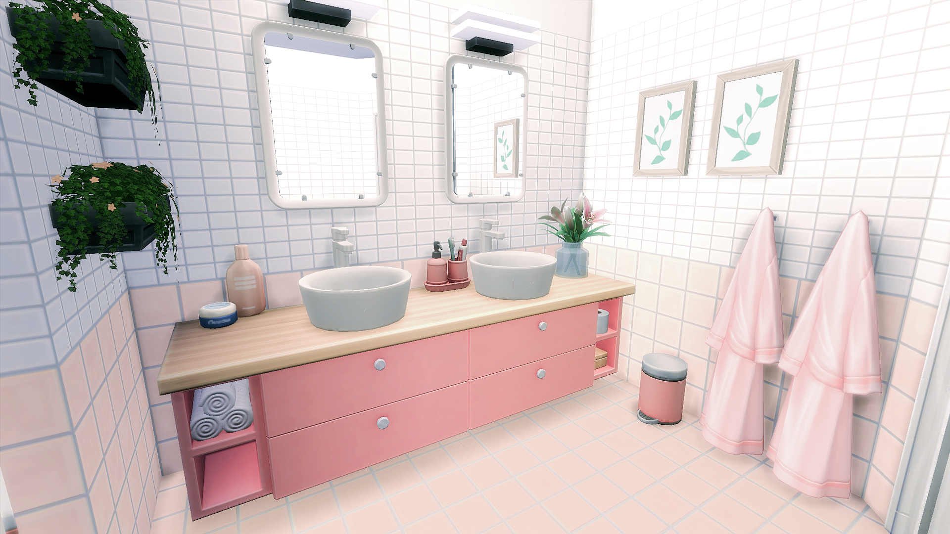 pink bathroom