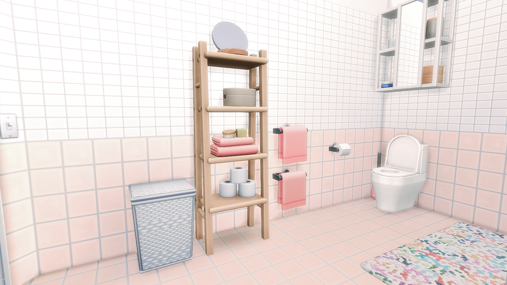 pink bathroom