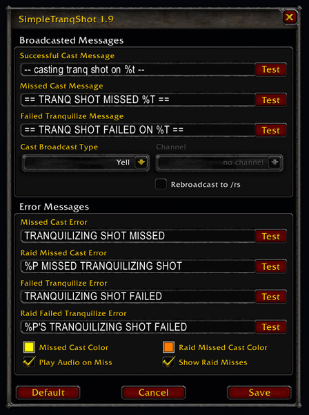 <p>Options Menu</p>