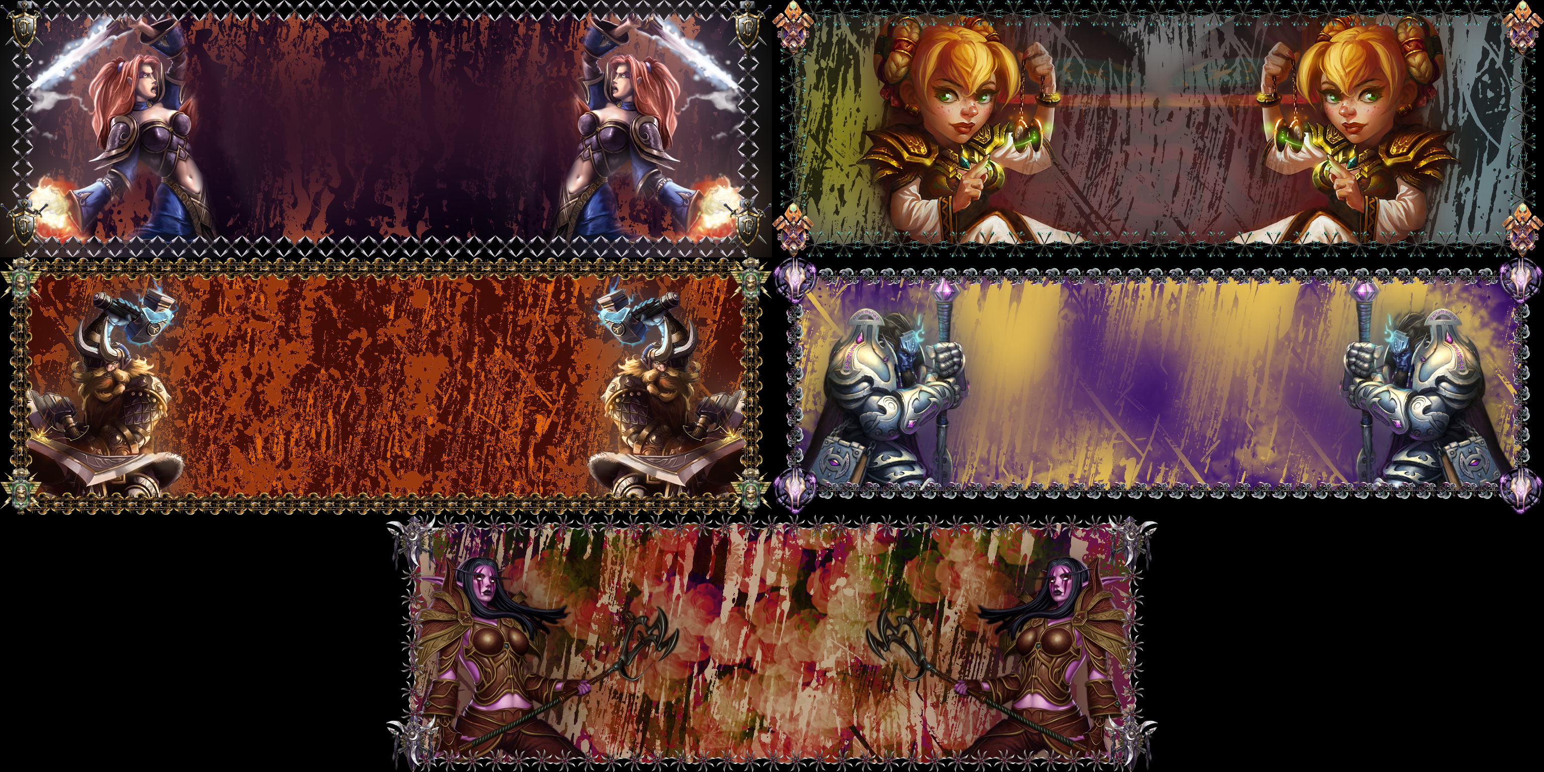 <p>Preview Image of all 5 races</p>