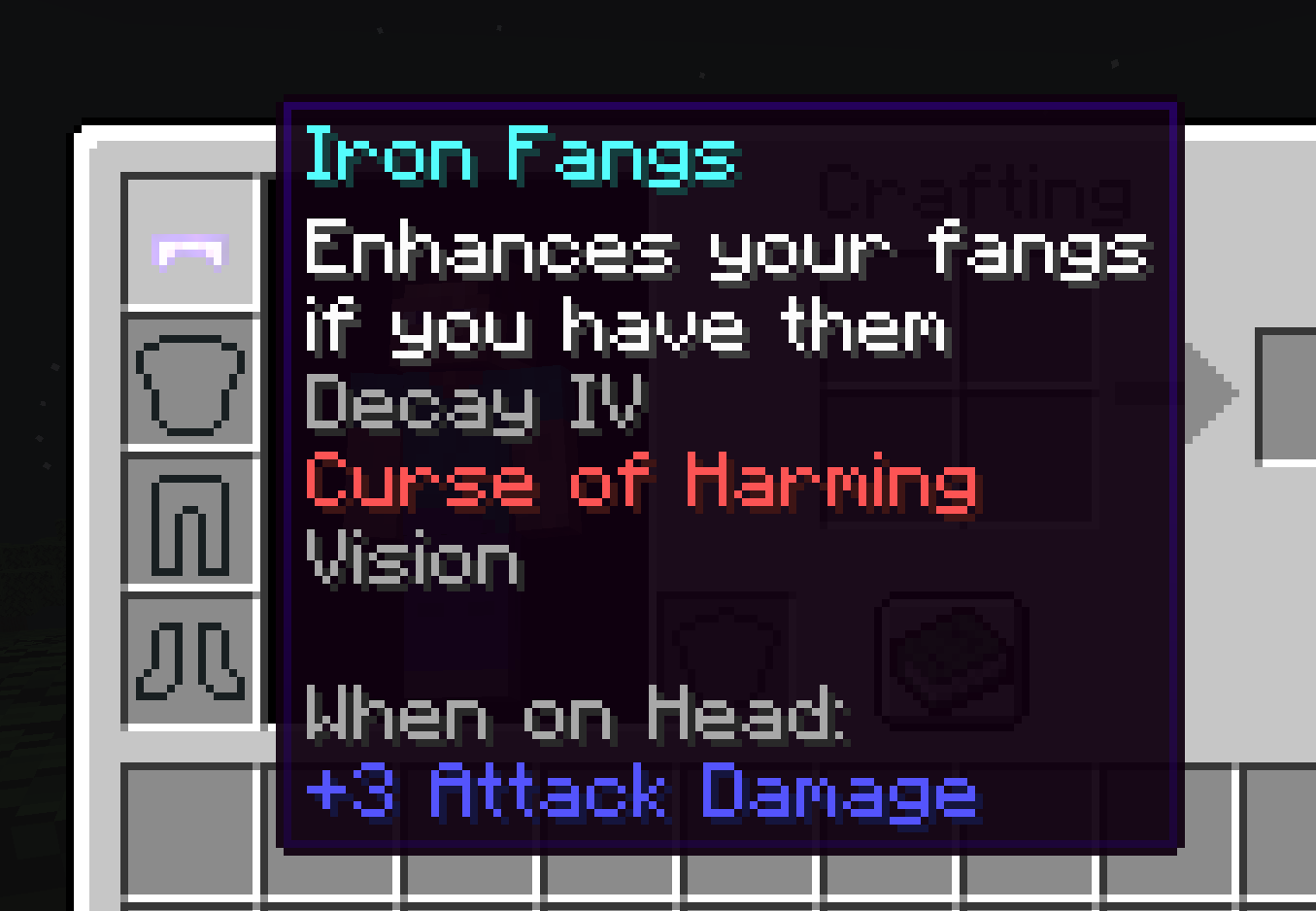 Thumbnail Enchanted iron fangs.