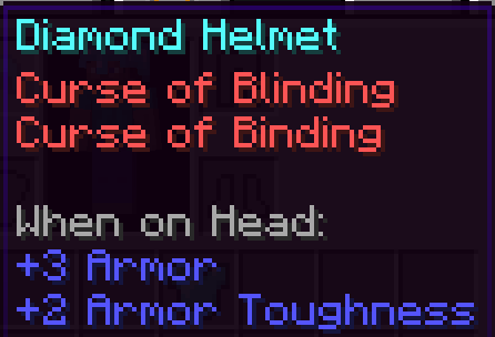 Thumbnail The curse of blinding on a diamond helmet.