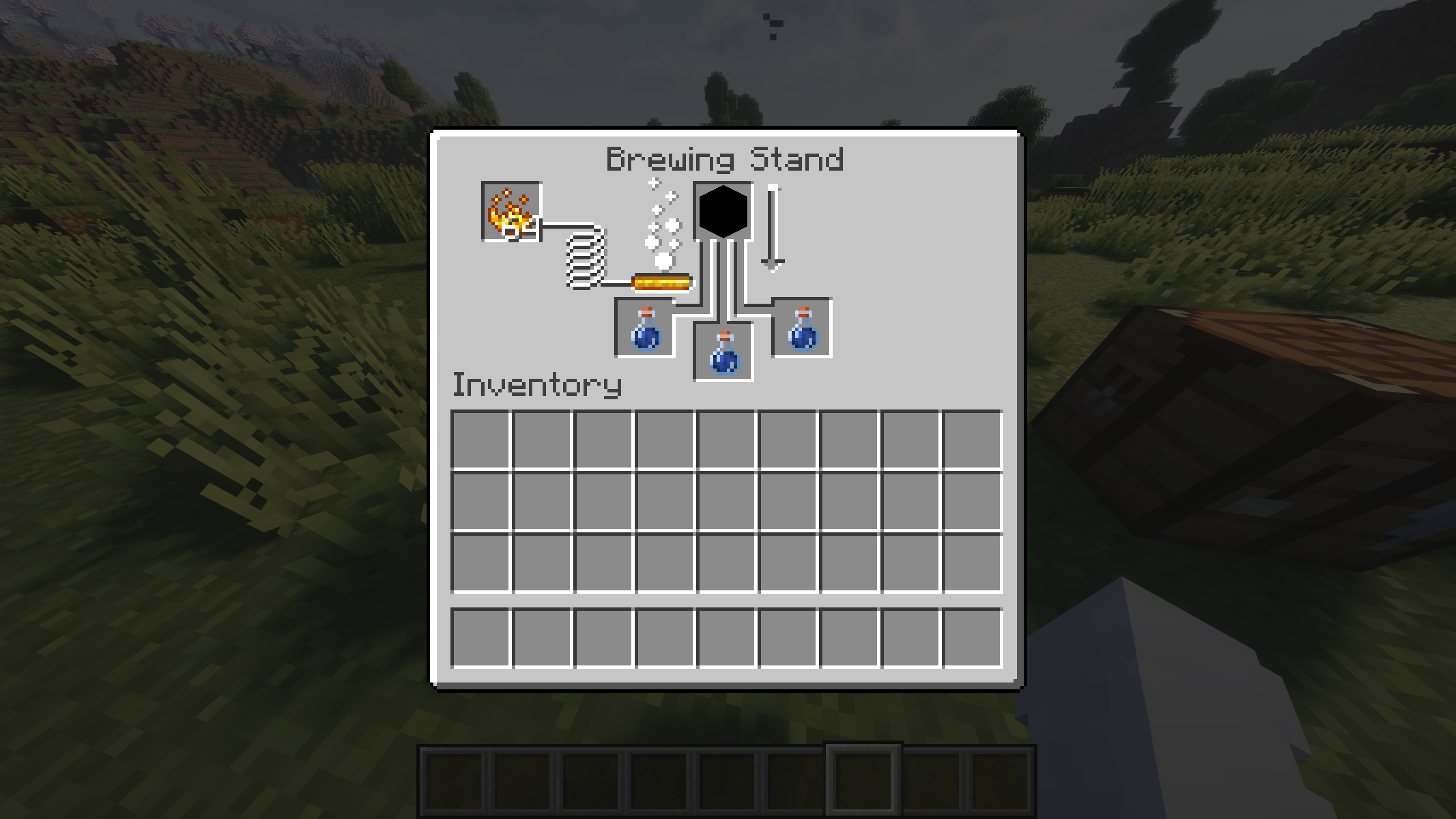 Brewing the "Inventoy Clearer" potion