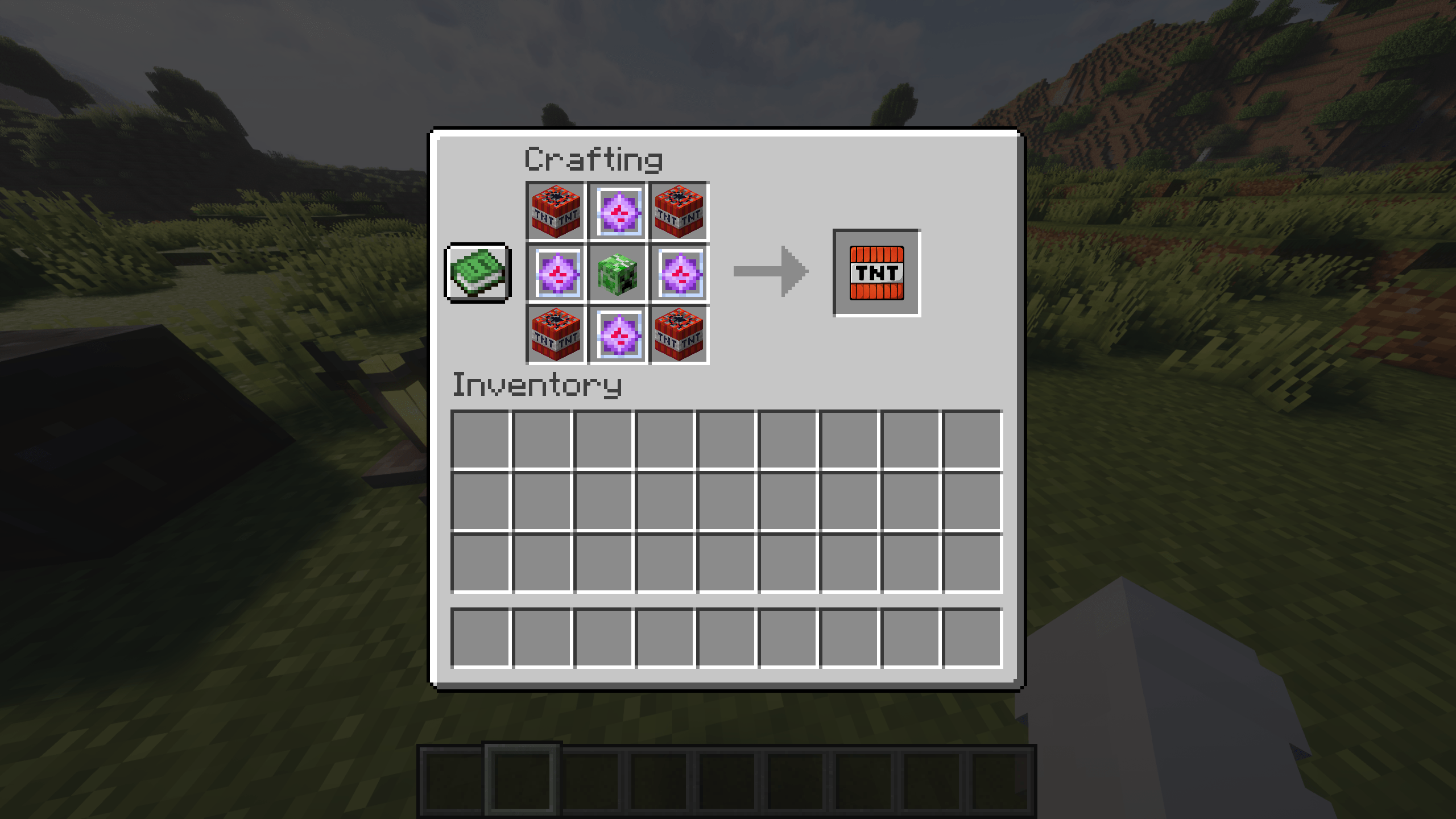 Crafting the TNT is OP item