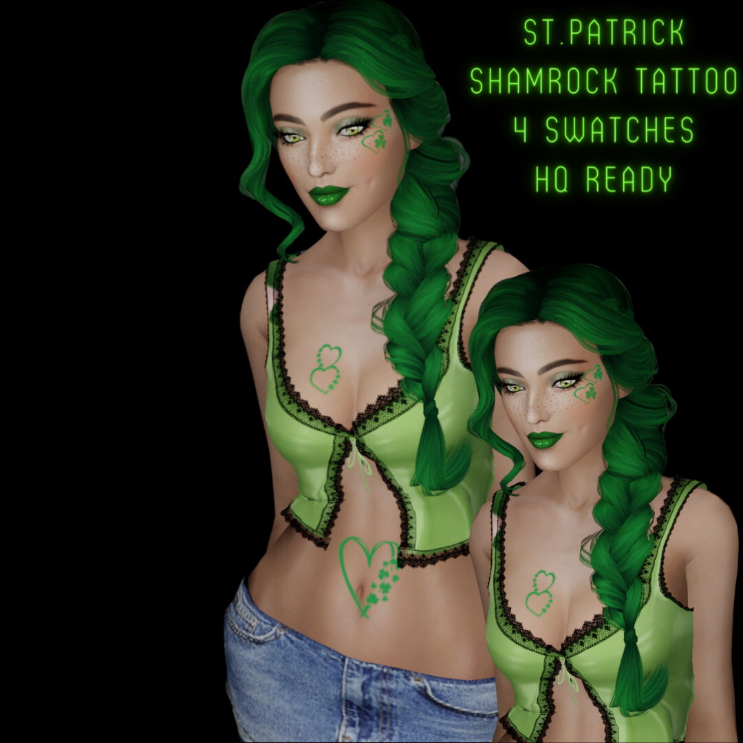 St. Patrick Shamrock Tattoo