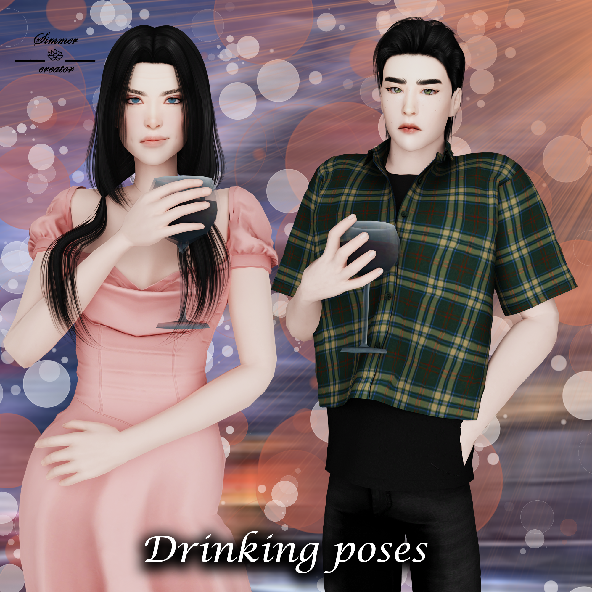 Drinking poses