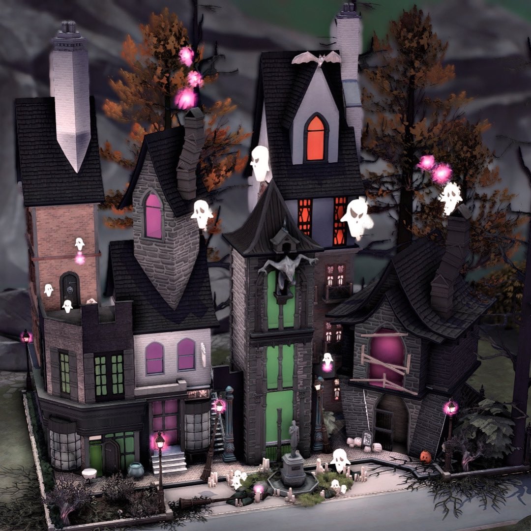 Spooky Halloween Village