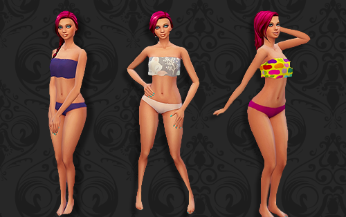 Sims4ny Ruffle Swimsuit Recolor