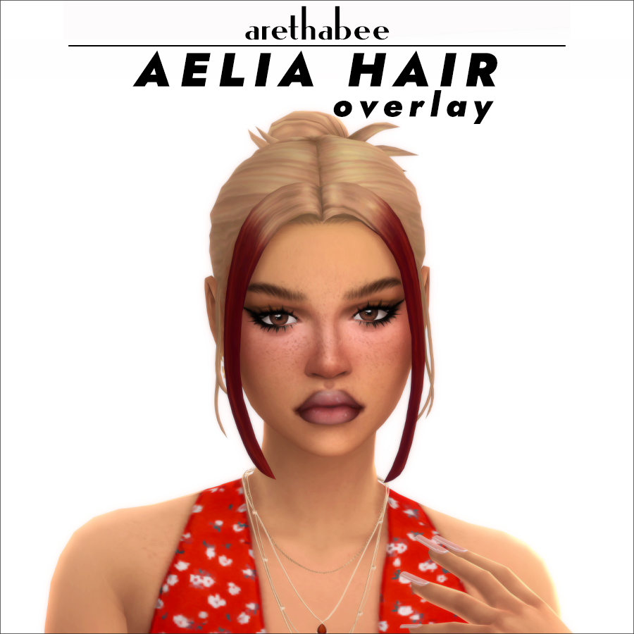 Aelia Hair Screenshots - Create a Sim - The Sims 4