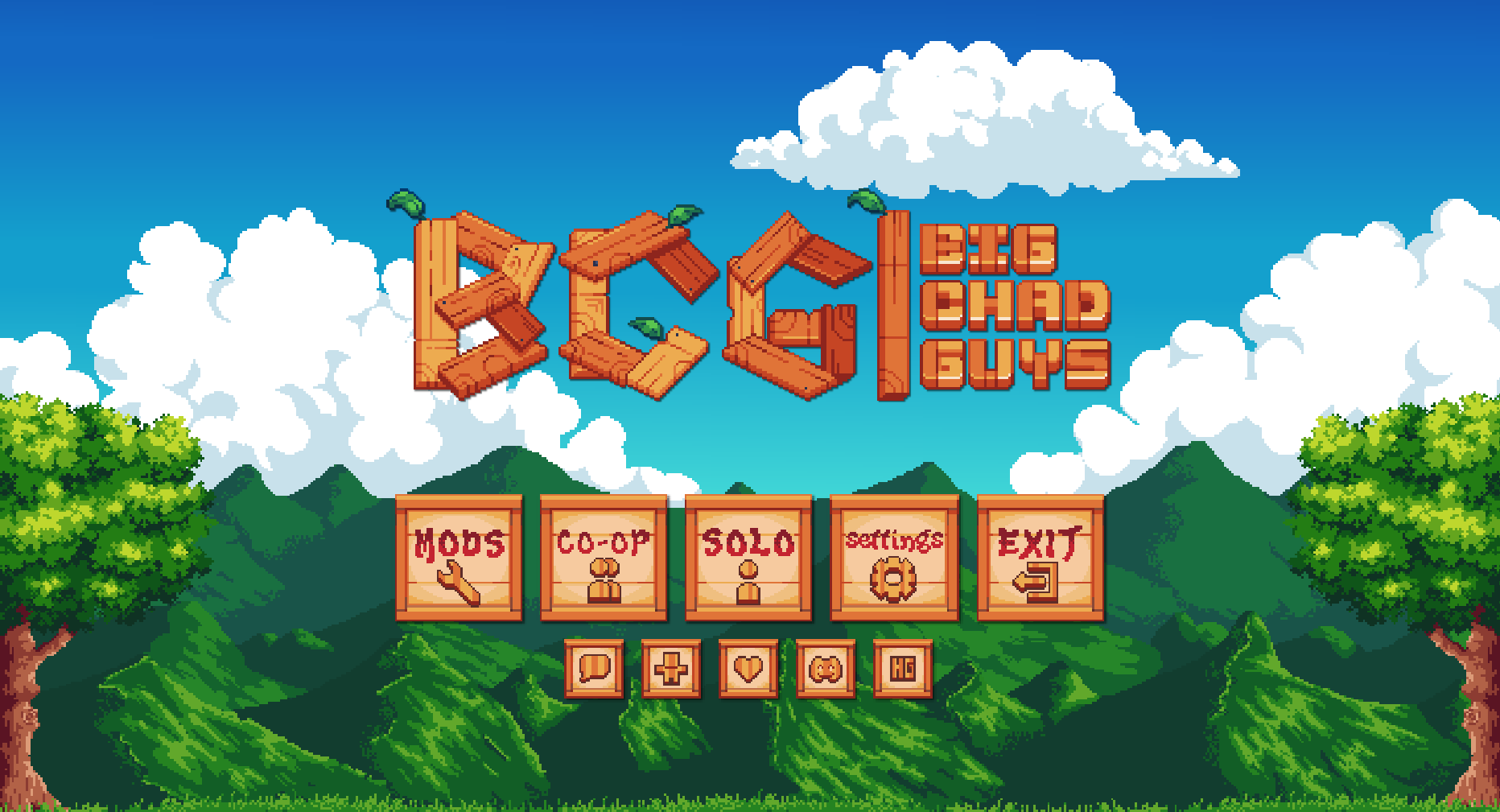 "BigChadGuys" Title screen by jflec