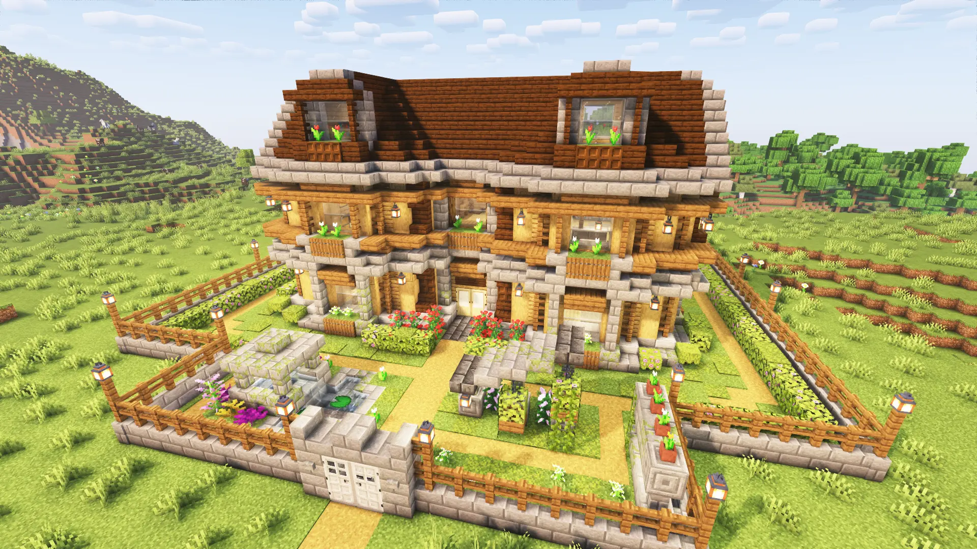 Decorated Wooden Oak House + Interior - Minecraft Worlds - Curseforge