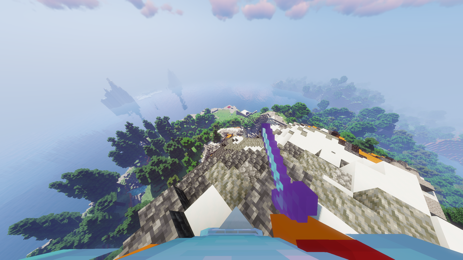Thumbnail A showcase of what first-person looks like while showing a cool view on top of a mountain.