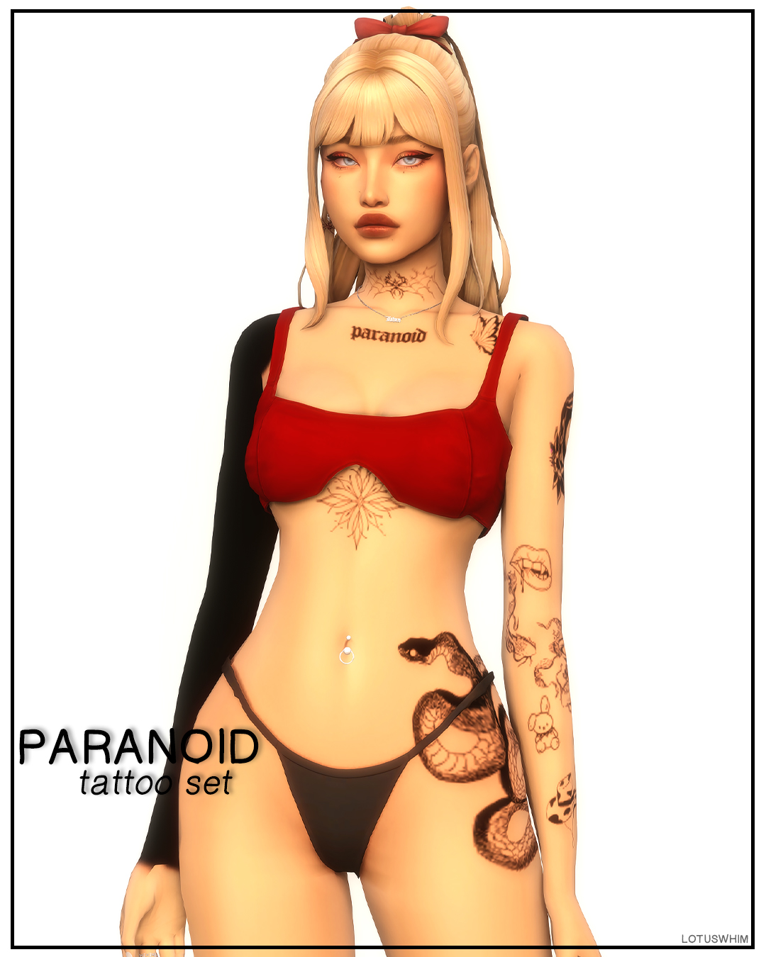 Paranoid Tattoo Set