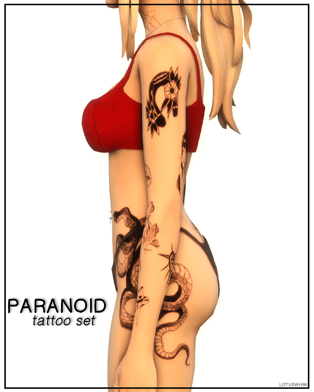 Paranoid Tattoo Set