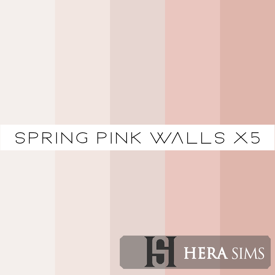 Spring pink - wall set