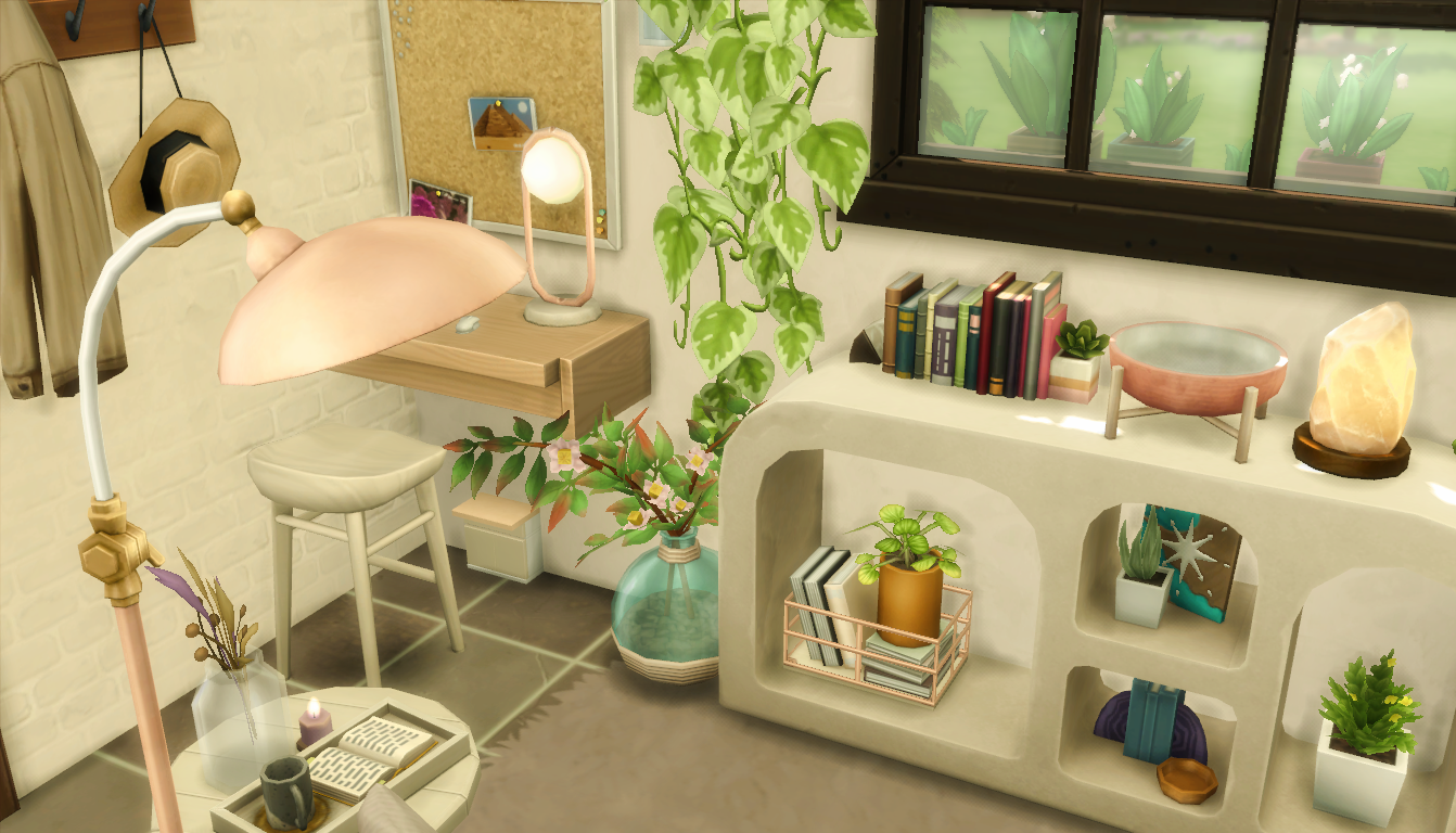 Unit 3 - Living area w/ tiny workspace