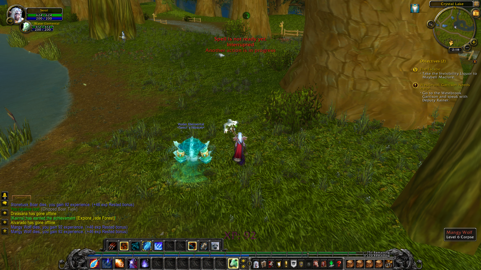<p>A screenshot of in-game testing of the addon.</p>