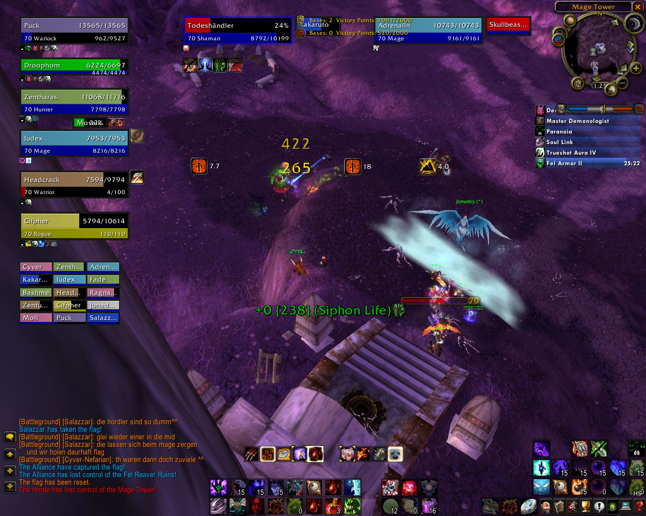 <ul><li>You can see the duration of my debuffs on the enemy
</li></ul>