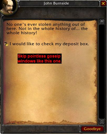 <p>Skipped window</p>