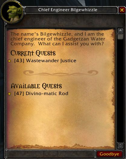 <p>Quest levels</p>